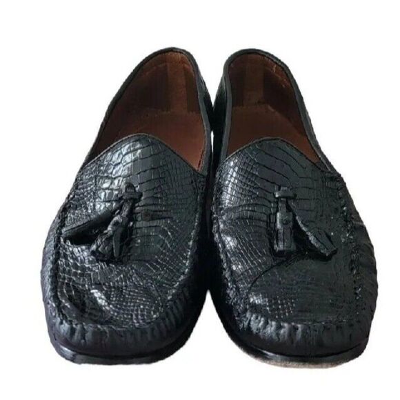 Belvedere Mens Shoes Size 10 Caiman Black main image 6
